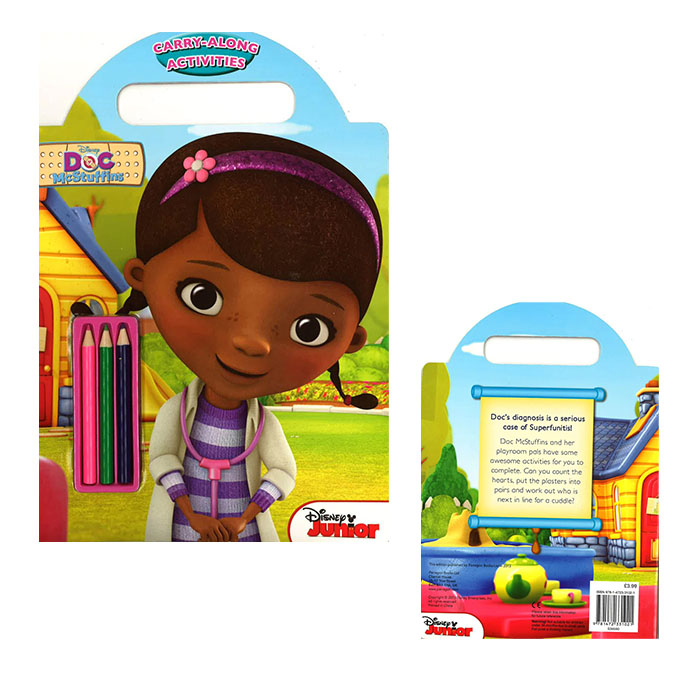 Doc McStuffins Carry-Along Activities with Pencils Activity Book
