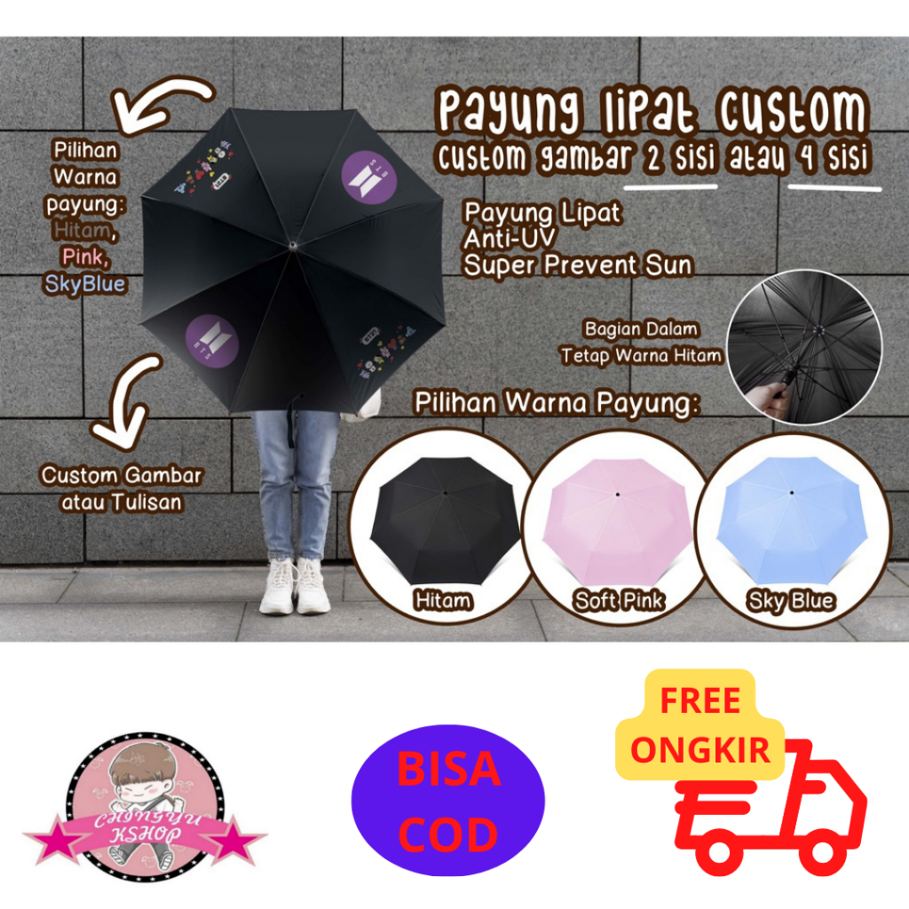 (CR) PAYUNG LIPAT CUSTOM BTS BT21