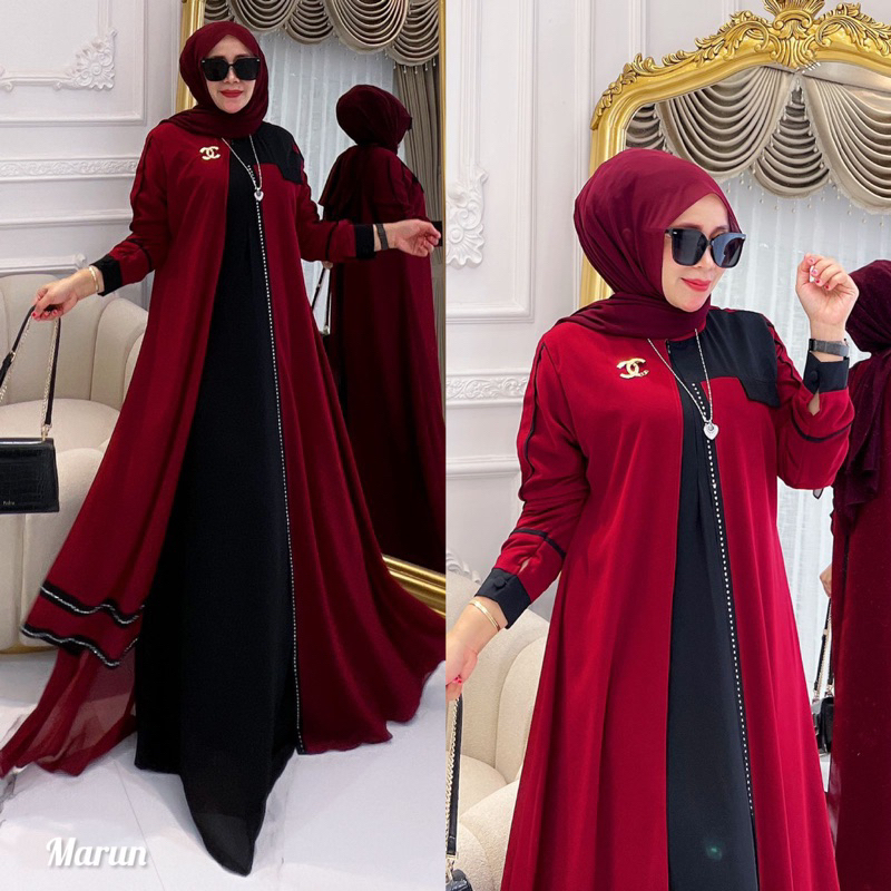 Arabian dress/gamis arabian/gamis ceruty arab/gamis mewah/gamis viral