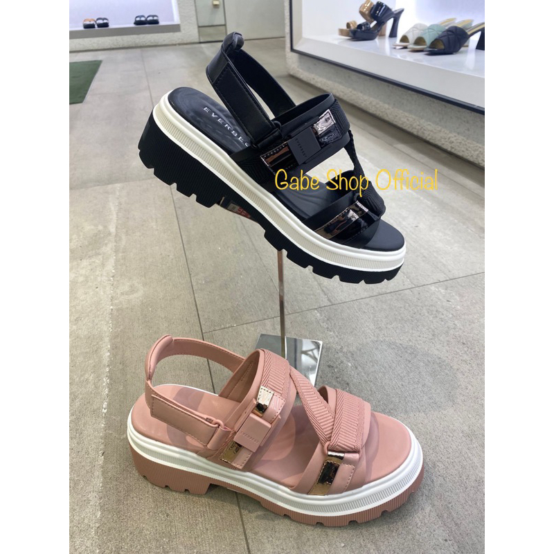 SALE SENDAL WEDGES WANITA EVERBEST WELAS (NEW & ORIGINAL)