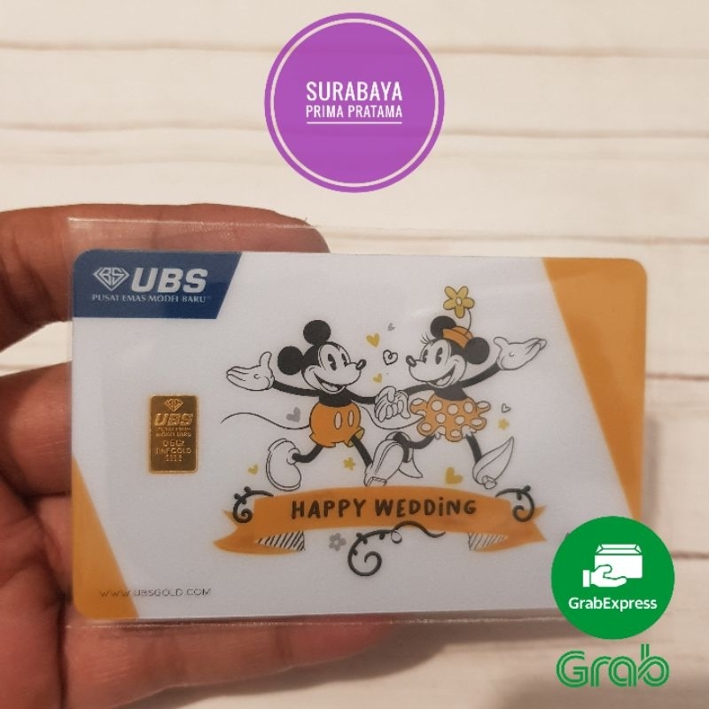 LM Logam Mulia Emas UBS Gift Series 0,5 / 0.5 gr gram Press SNI Disney Sanrio Hello Kitty Happy Birt