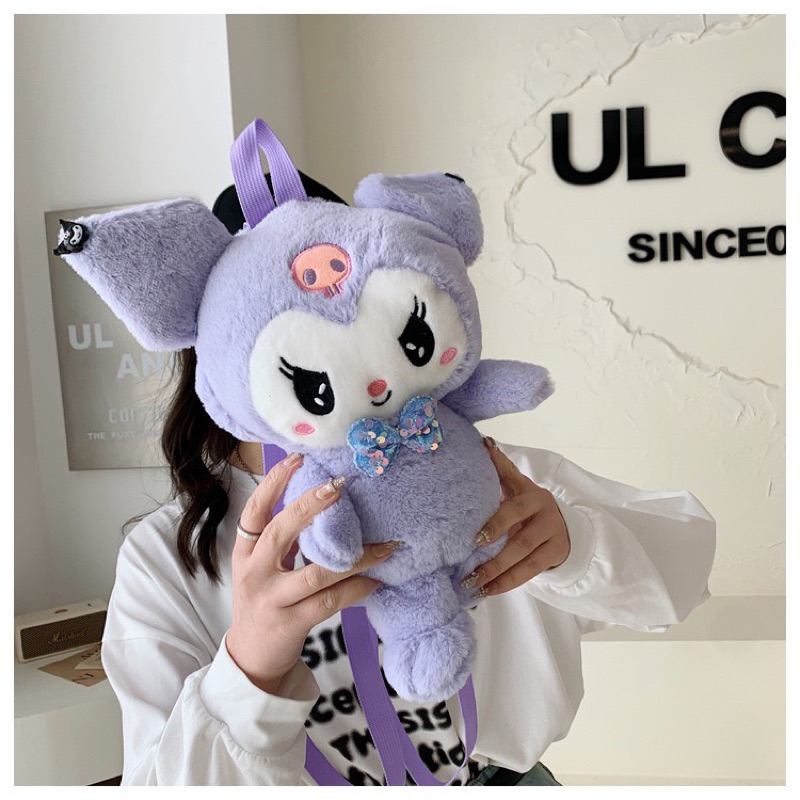 Tas kuromi ransel wanita Iucu Fashion Motif Kartun Karakter Hewan Anak & Dewasa  tas dinosaurus Terb