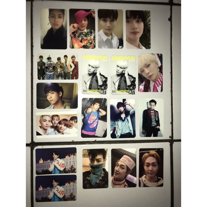 Photocard Album SHINee Onew Jonghyun Key Minho Taemin