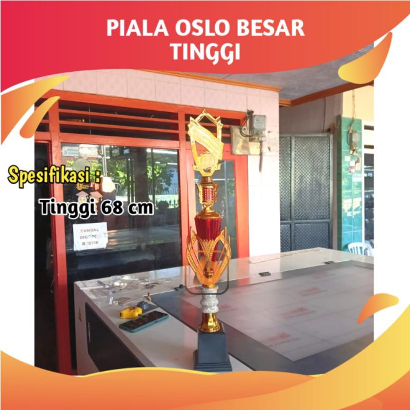 Piala Juara Oslo Besar Tinggi Marmer Satuan