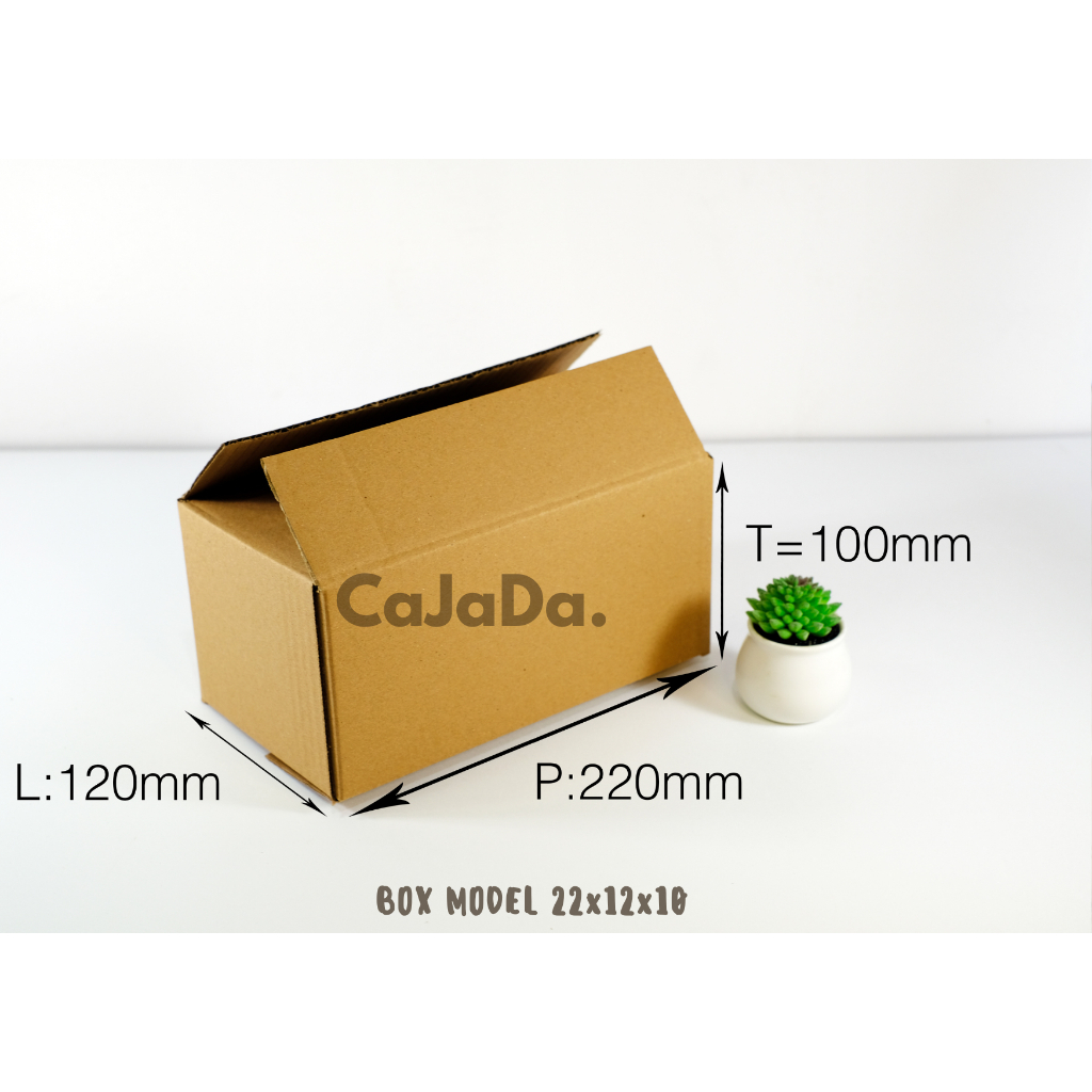 

(20 Pcs) Kardus Baru 22x12x10 cm Box Dus Coklat Packing Polos