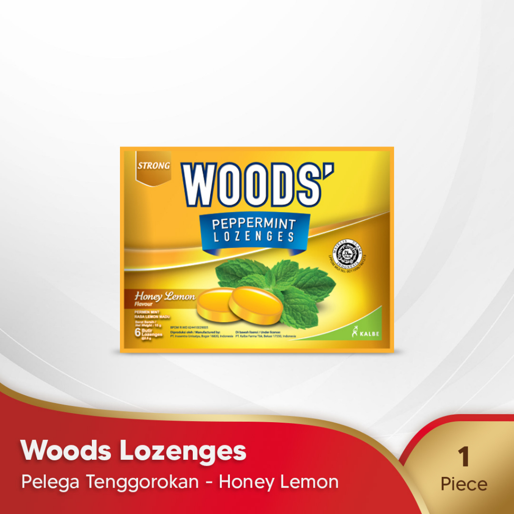 

Woods Lozenges Honey Lemon - Pelega Tenggorokan