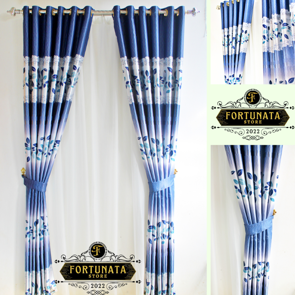 Gorden Jendela dan Pintu free custom tinggi 230cm Minimalis Jendela Pintu Model Smokring Murah Free 