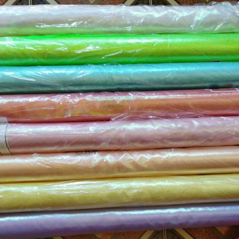 GROSIR KAIN SABIKI SUTRA ORGANDI MUTIARA - KAIN HOLOGRAM - KAIN KONTREKAN - KAIN CUMI - BULU MUTIARA