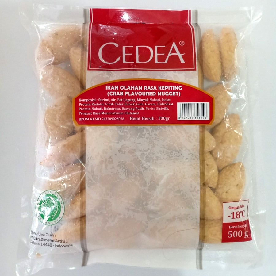 

CEDEA Crab Flavoured Nugget 500gr – Naget Rasa Kepiting