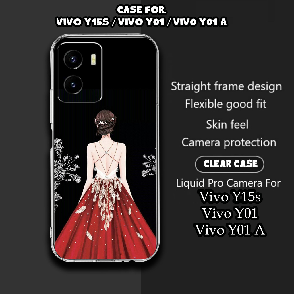 CASE VIVO Y15S / VIVO Y01 / VIVO Y01A MOTIF [GAUN] TERLARIS CASING VIVO Y15S / Y01 / Y01A TERBARU CL