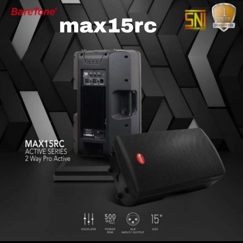 Speaker Aktif Baretone MAX 15 RC Original 15 inch Active BARETONE MAX15RC