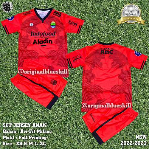 Setelan baju persib anak terbaru 2022/2023 / pakaian olahraga anak setelan jersey persib / jersey persib setelan sepak bola anak / jersey persib anak terbaru