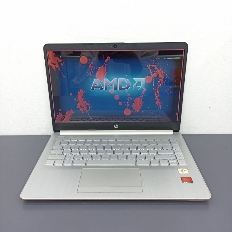 Laptop HP 14s-dk1123AU AMD Athlon Gold 3150U ram 4GB SSD 512GB MULUS 2nd