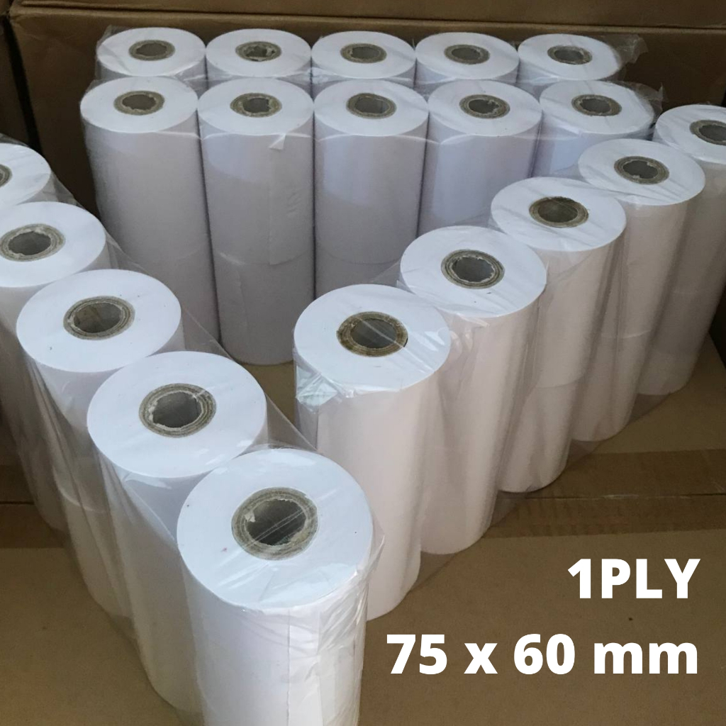 

HVS 1PLY Struk / Kertas Kasir HVS 1PLY / Struk Kasir HVS 1PLY / Kertas HVS Roll Kasir / HVS 1PLY 75X60