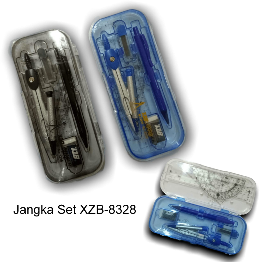 

Jangka Set Penggaris Geometri Compass set + case