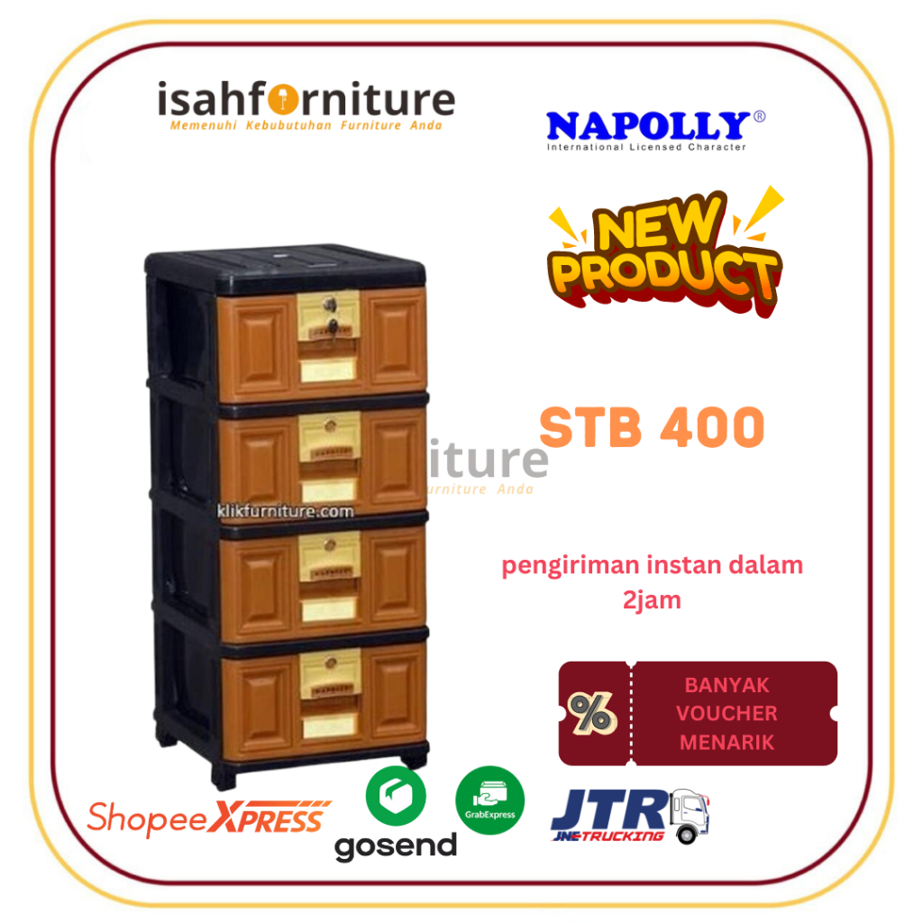 Lemari Plastik Napolly STB 400
