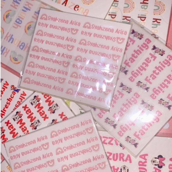 

PROMO STIKER NAMA WATERPROOF