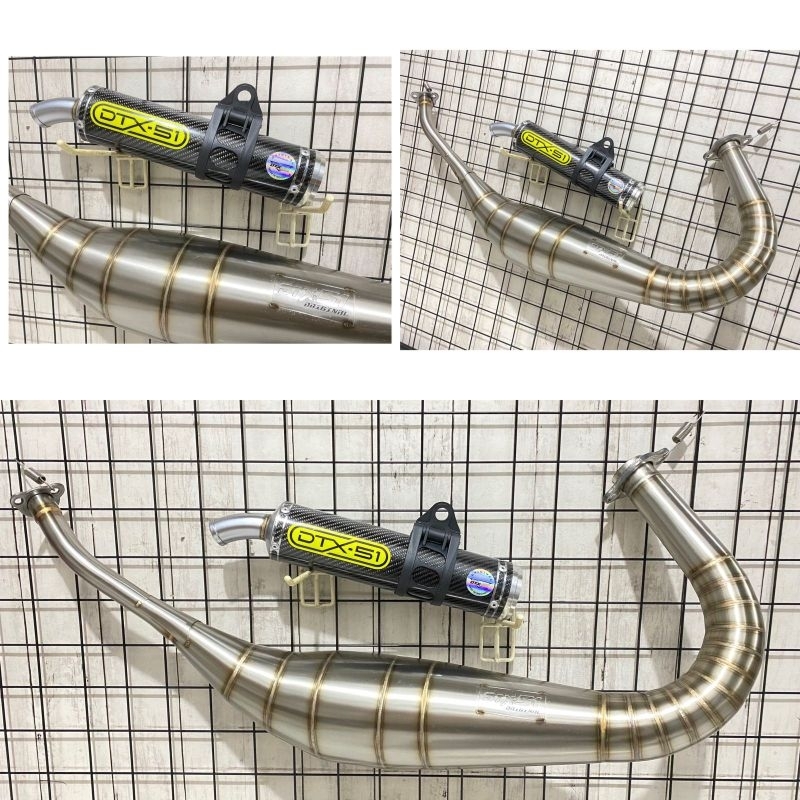 Knalpot Rx-King/ Rx-Special Stainlies model Kolong repsol X Slincer Ori Carbon Twill original dtx-51