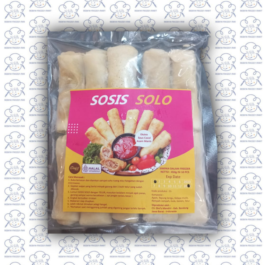 

Kroket kentang isi 9 dan sosis solo isi 10