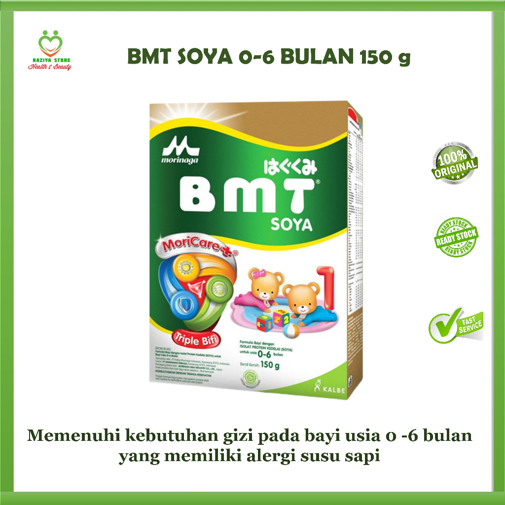 BMT SOYA 150 gram 0-6 Bulan - Susu Formula Bayi Alergi Susu Sapi