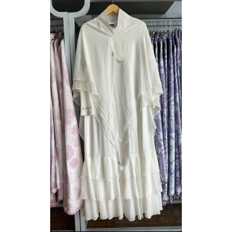 gamis sisesa putih Po gamis umroh