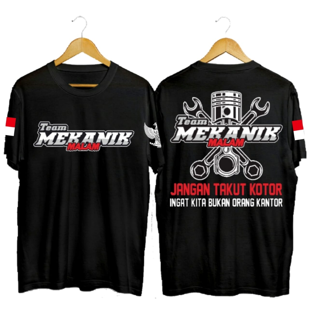 baju kaos tiam mekanik malam