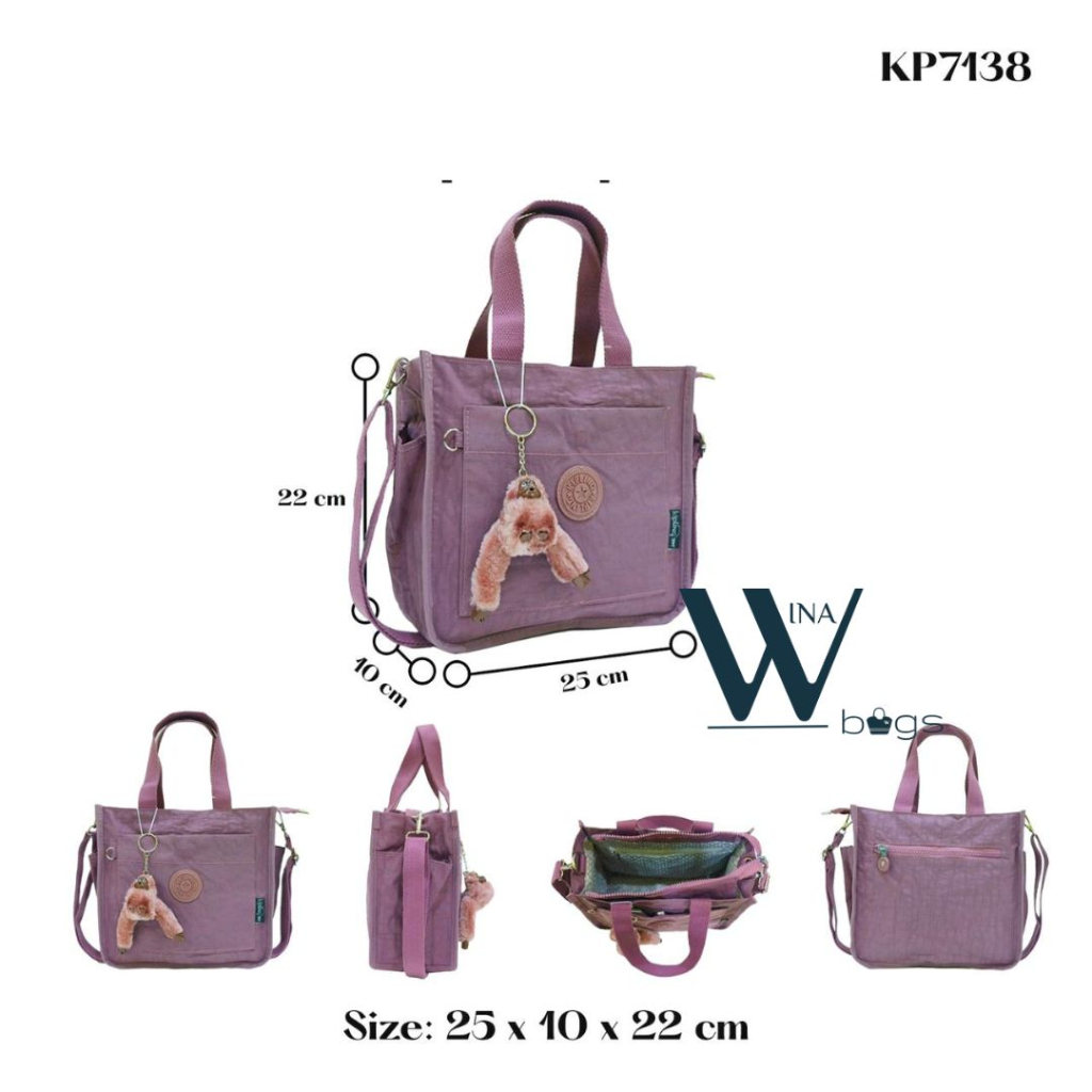 WinaBags_TOTE BAG KP 7138 / TAS SELEMPANG WANITA 2 IN1 IMPORT