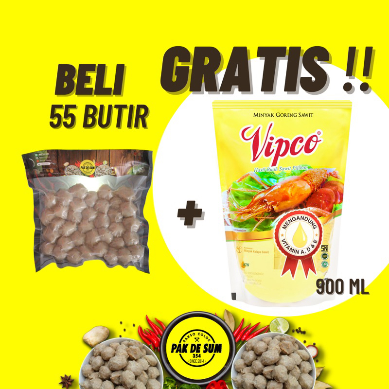 

BELI 55 Butir GRATIS sambal 80ml + (GRATIS !!!) 1 Liter MINYAK GORENG