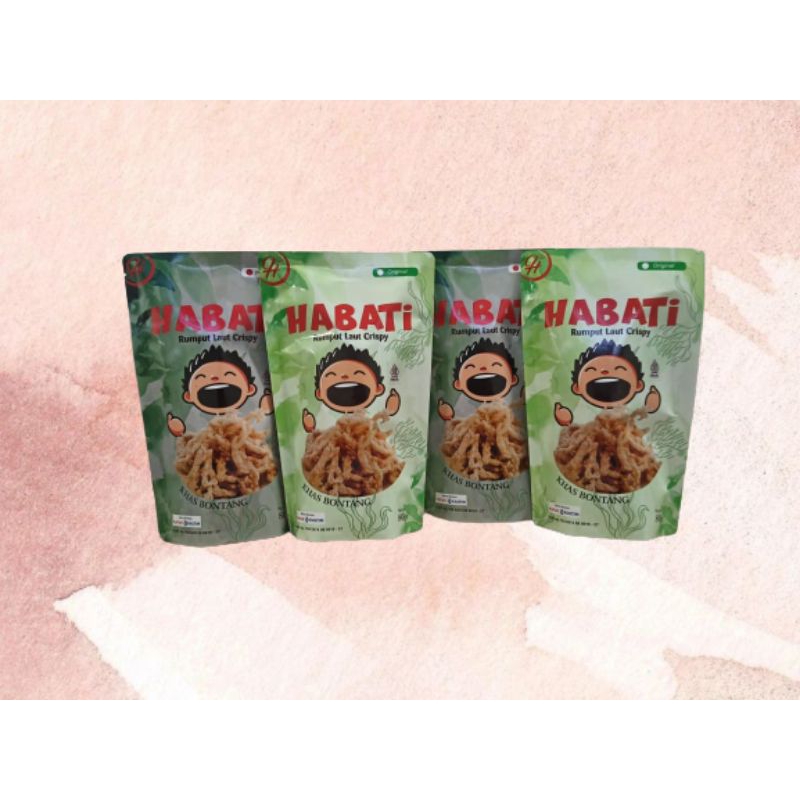 

BEST SELLER HABATI RUMPUT LAUT CRISPY KHAS BONTANG ENAK GURIH RENYAH 80gr