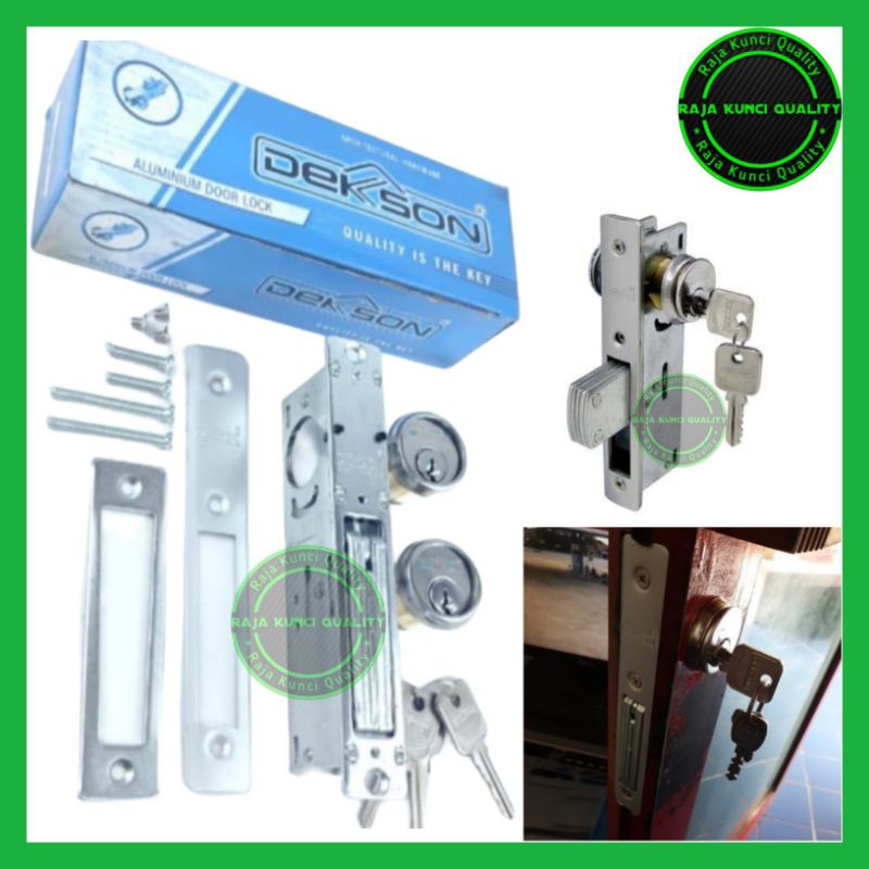 KUNCI PINTU ALUMINIUM 8128 DEKSON/MORTISE LOCK DEKSON