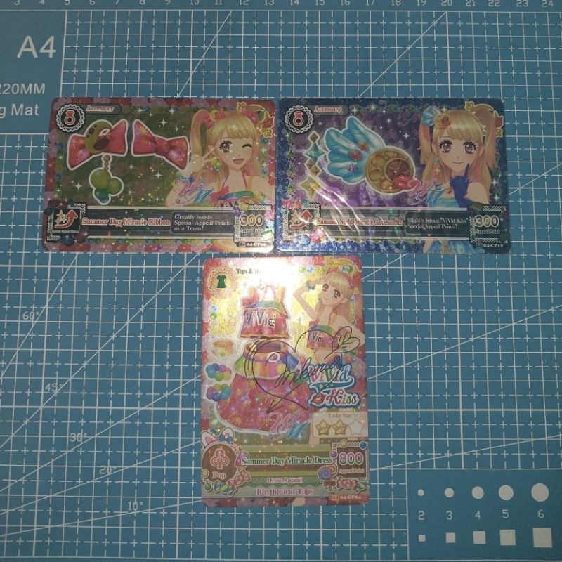 (All BOOKED)KARTU AIKATSU CAMPAIGN MIKURU NATSUKI WM SUMMER DAY MIRACLE SUMMER NIGHT MIRACLE RARE CA