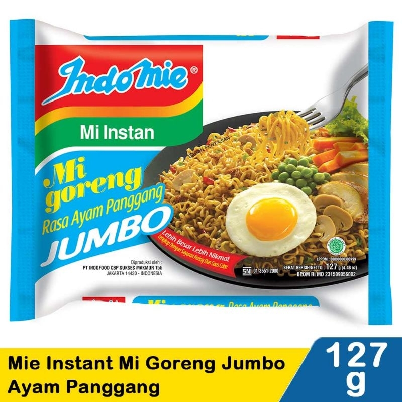 

Indomie Mi Instan Goreng Jumbo Ayam Panggang 128G