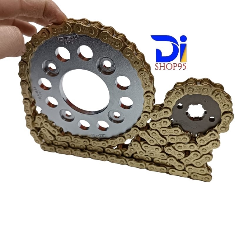 Gear Set Paket Racing Fukukawa Model SSS 13T Karisma/Supara x 125/Kirana/Blade/Supra fit New/Revo Ab