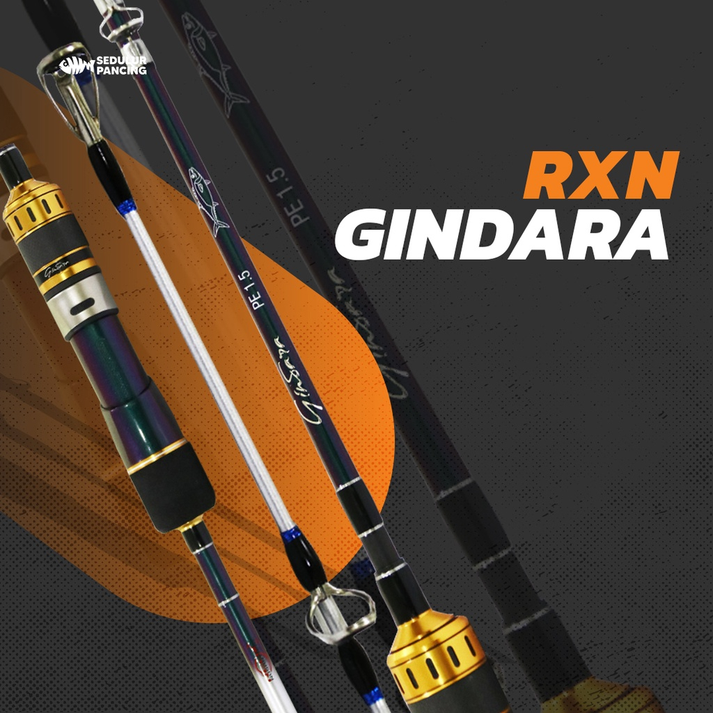 Gindara Relix Nusantara Joran Pancing Roll Fish RF 562 Rod Jigging Spinning Overhead PE 0.8 1.5 2.5