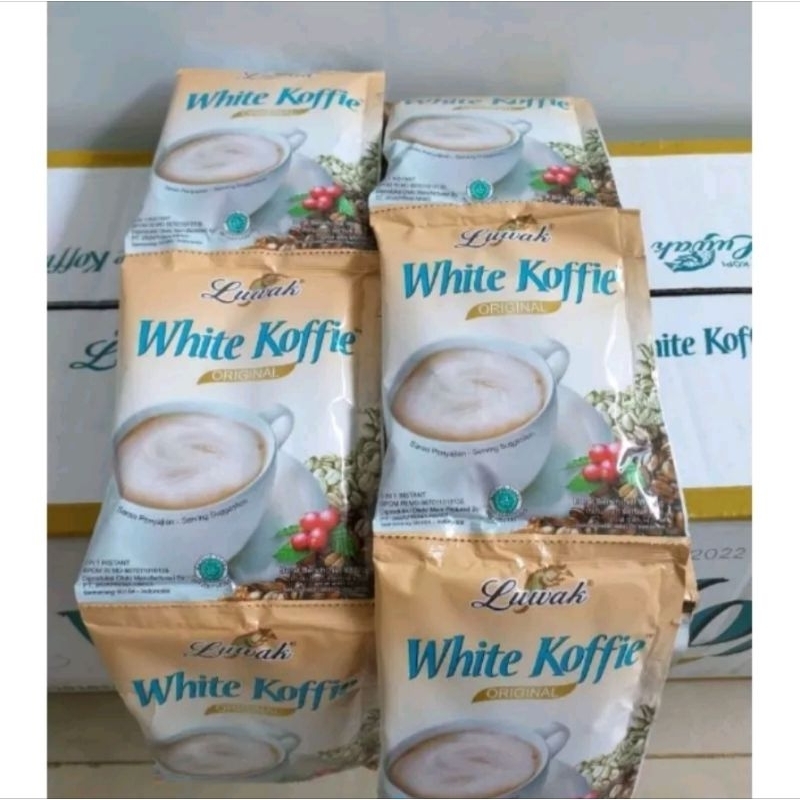 

Kopi Luwak White Koffie 20gr 1 Renceng Isi 10 Sachet