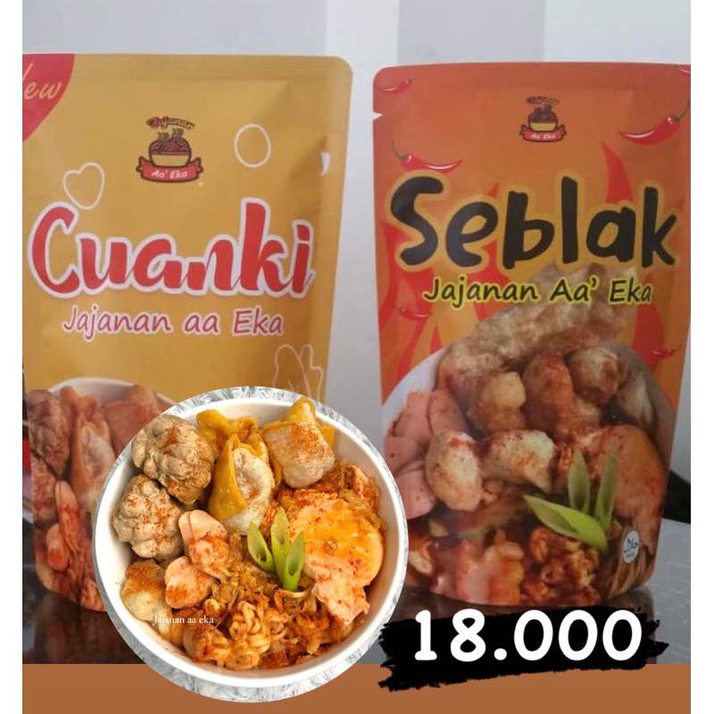 

cuanki aa eka - jajanan aa eka - makanan instan - cemilan bandung