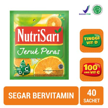 

NutriSari Jeruk Peras 40 sachet - Minuman Buah Vitamin C