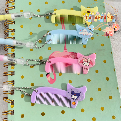 

Pulpen Gel Gantungan Bentuk Sisir Mini Cute Karakter Sanrio kuromi Purin Melody Cinamonrol Bisa Cod