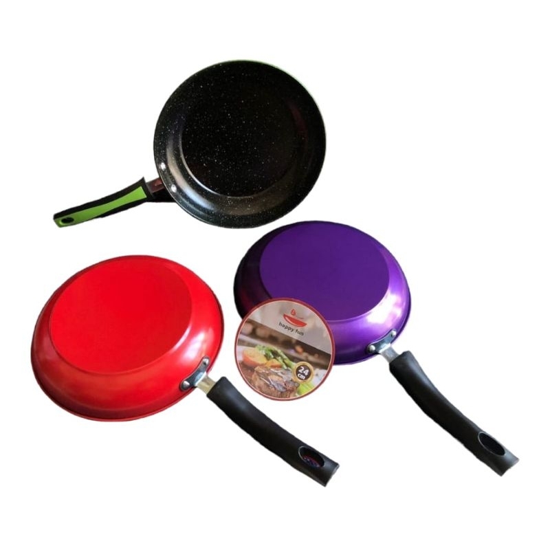 HAPPY FUN TEFLON ANTI LENGKET / WAJAN TEFLON FRYING FAN 24 CM