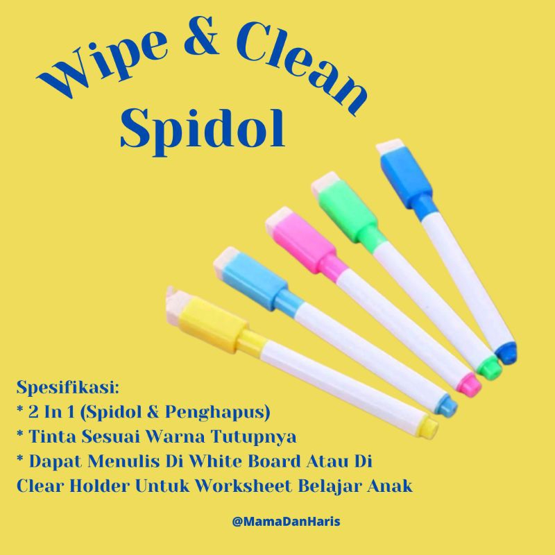 

Spidol Wipe & Clean 2 In 1