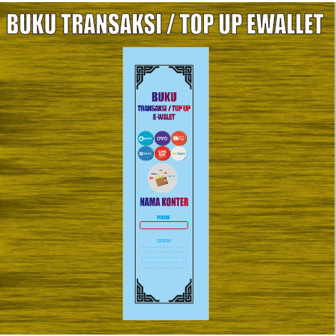 Buku transaksi e-walet / Buku transaksi top up e-wallet 2