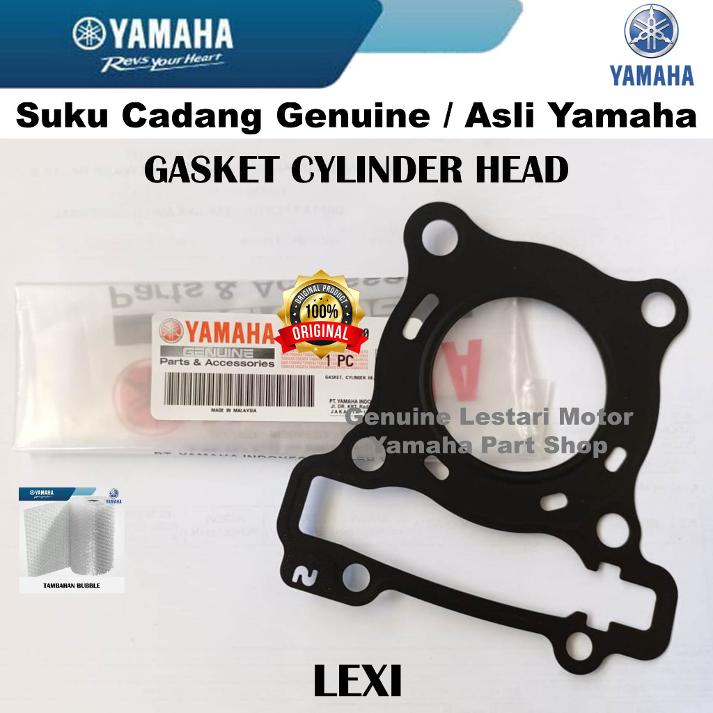 Pak Packing Kop Gasket Cylinder Head Lexi Asli Yamaha Surabaya