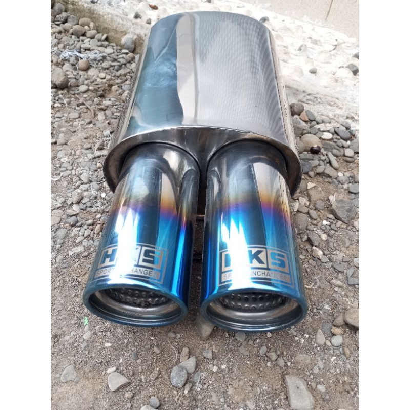 knalpot mobil racing knalpot sebring corong biru suara bas gahar