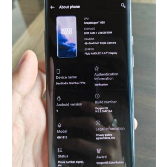 One Plus 7 PRO 8/256