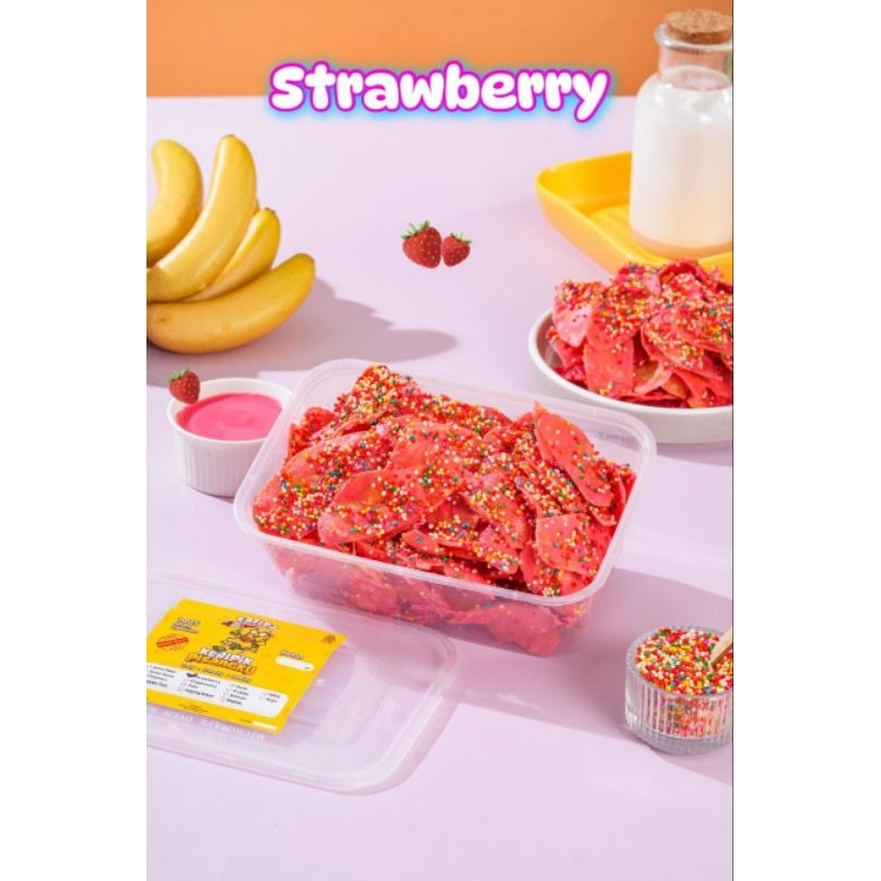 

Keripik Pisang - Rasa Strawberry by Zhafira 225gr