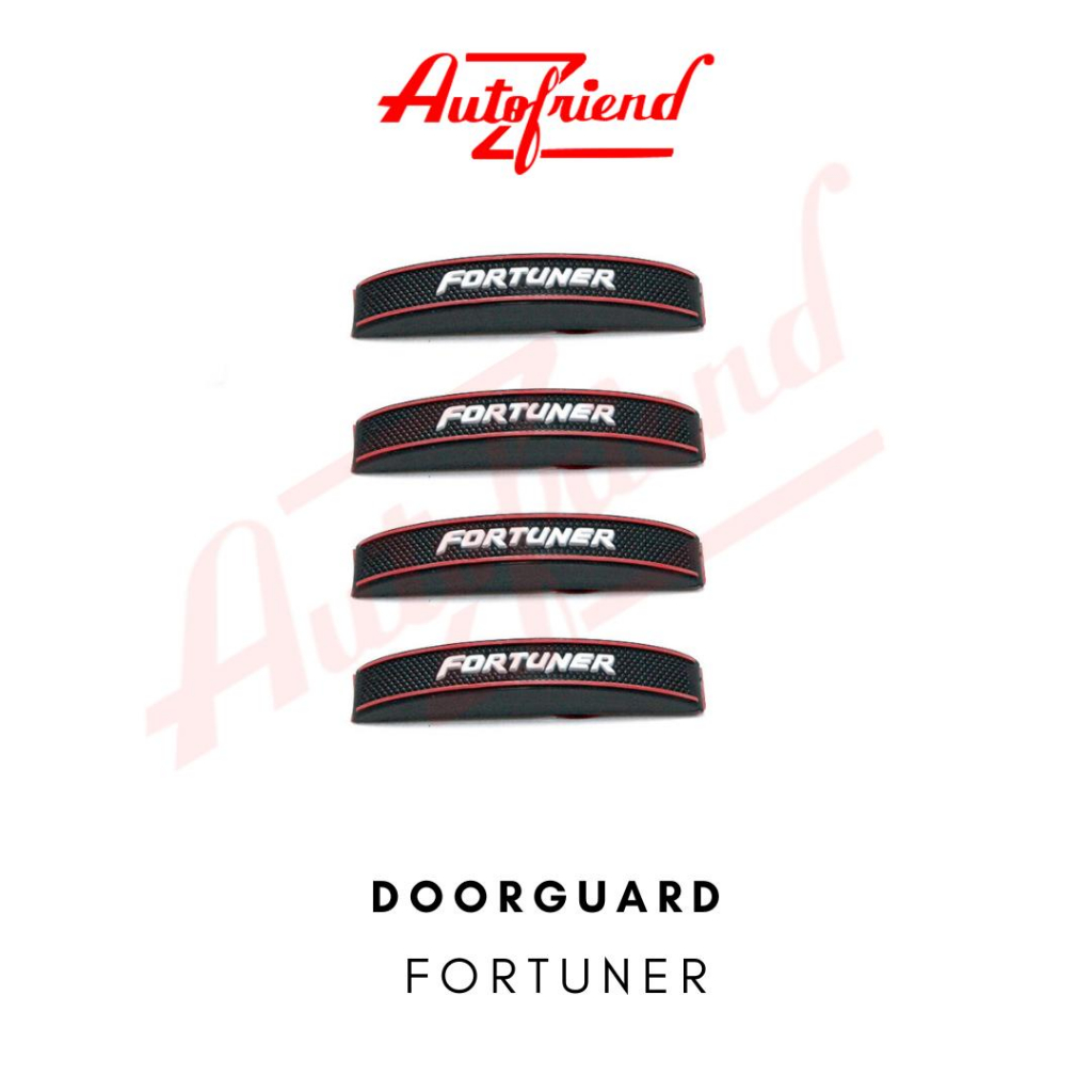 pelindung pintu mobil fortuner 4 pcs doorguard fortuner hitam putih aksesoris mobil fortuner