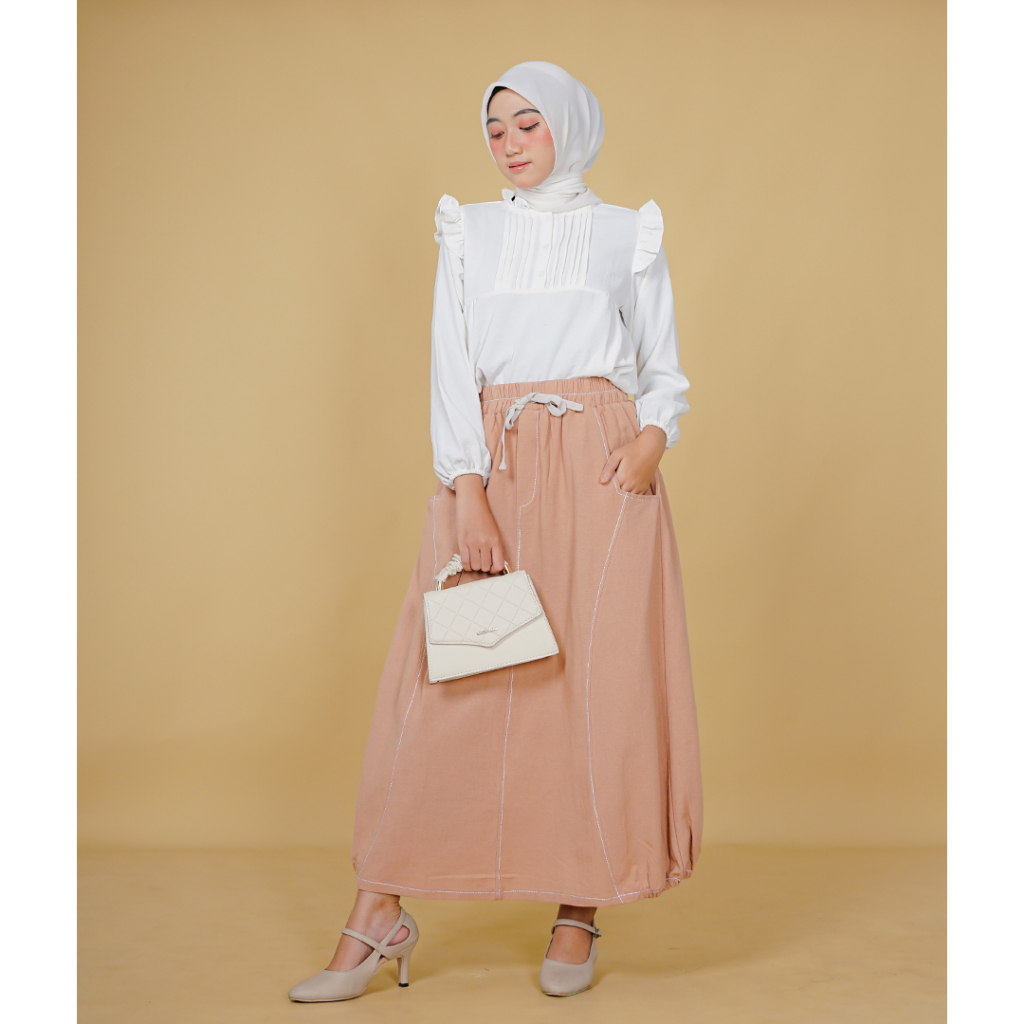 Salmimi | Tiza Skirt | Fumiko Linen Crepe | Skirt & Rok