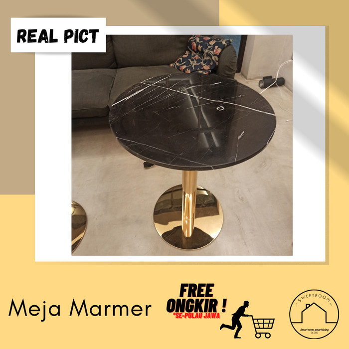 Meja Marmer - Meja kursi Cafe - Meja Marmer cafe - meja cafe