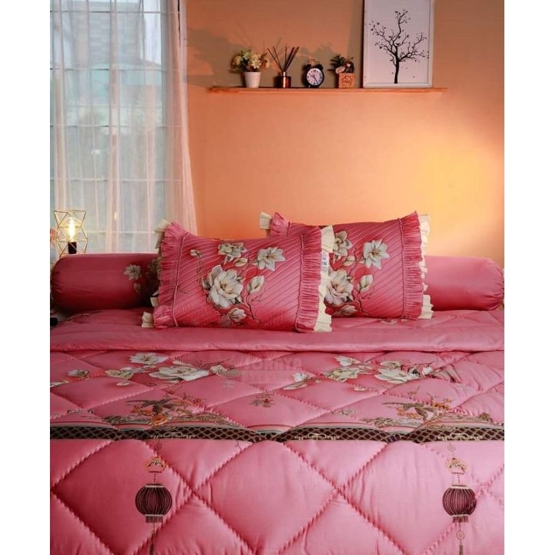 Soraya Bedsheet Karet Katun Jepang 0471 Lotus Pink
