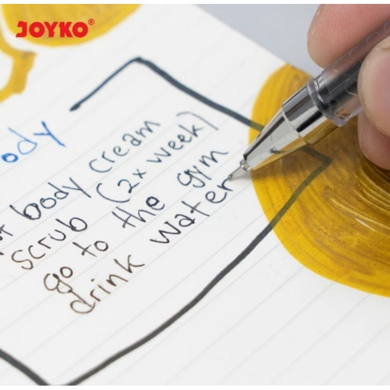 

RK Pulpen Gel Joyko GP-167 Titan 0,5 mm ( 1 pack / 12 pcs)